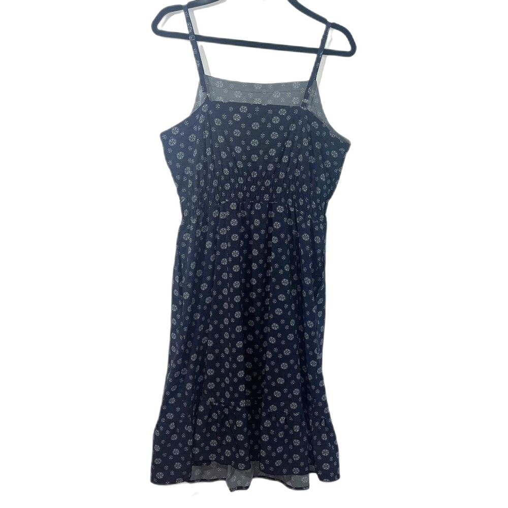 Toad & Co Athletic Tank Dress Navy Flowy Athleisure Hiking Pickleball Comfort M - Picture 6 of 8